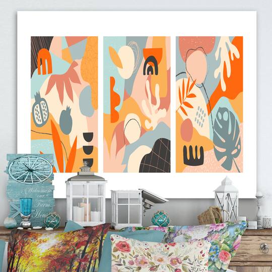 Designart - Minimalistic Compostion of Organic Shapes VII